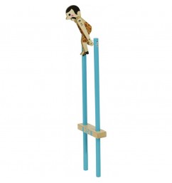Drevený akrobat Salto 1 ks modrý