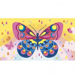 Farebný piesok s trblietkami Motýle od 6 rokov