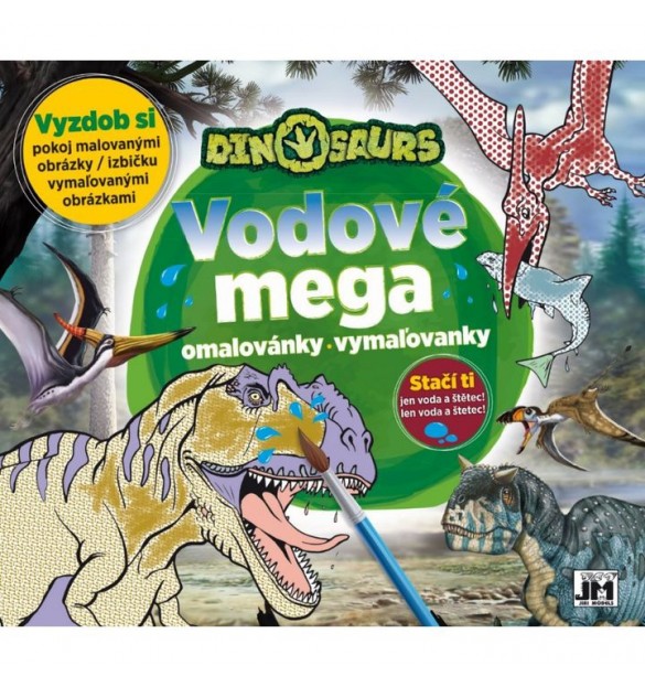 Maľovanie vodou mega - Dinosaury, A3