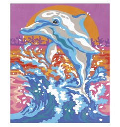 Maľovanie s číslami Delfíny