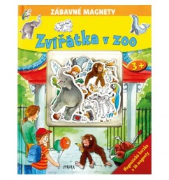 Zvířátka v ZOO - kniha so 16 magnetkami