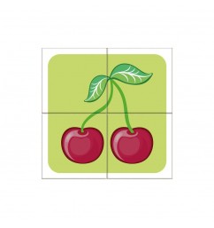 Drevené kocky Ovocie (4 diely)