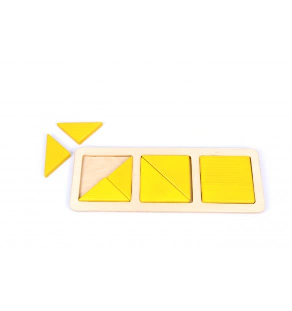 Zlomky - štvorce a trojuholníky