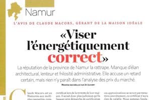 Trends Namur Entretien avec Claude Macors