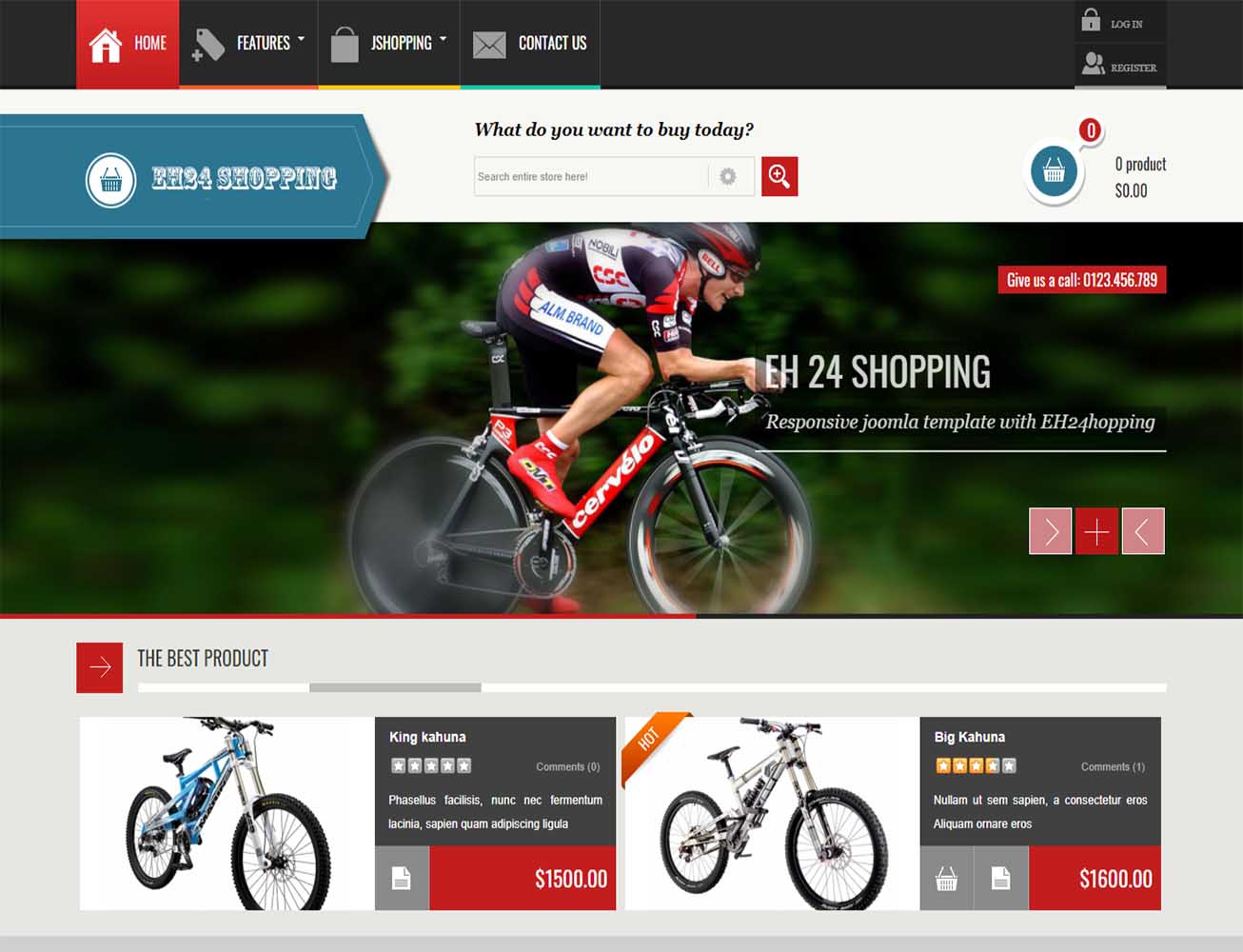 EH24 Pinturas diseño página web tienda de bicicletas