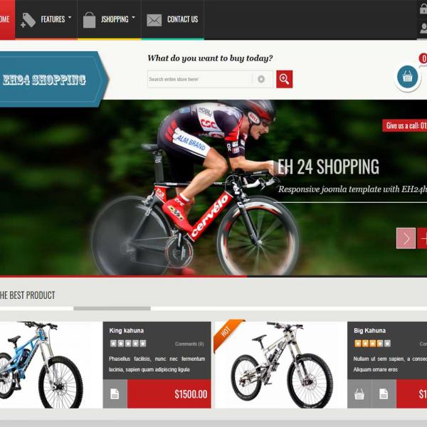 EH24 Pinturas diseño página web tienda de bicicletas