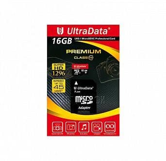UltraData Premium microSDXC 16ГБ (class 10)