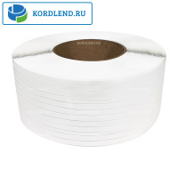 Лента ПП 15х1х1,2км (300кгс) белый, М/ПА