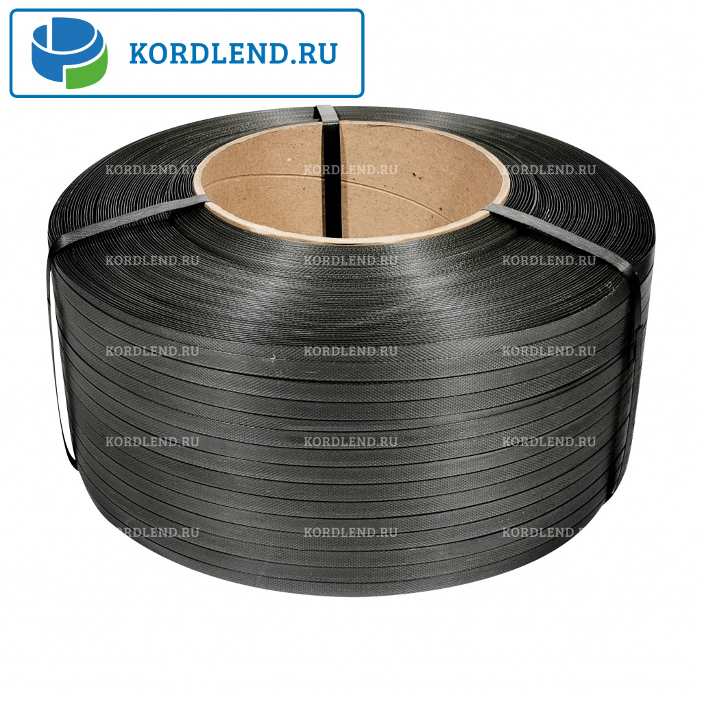 Лента ПП 9х0,5х4км (50кгс) черный, М/ПА