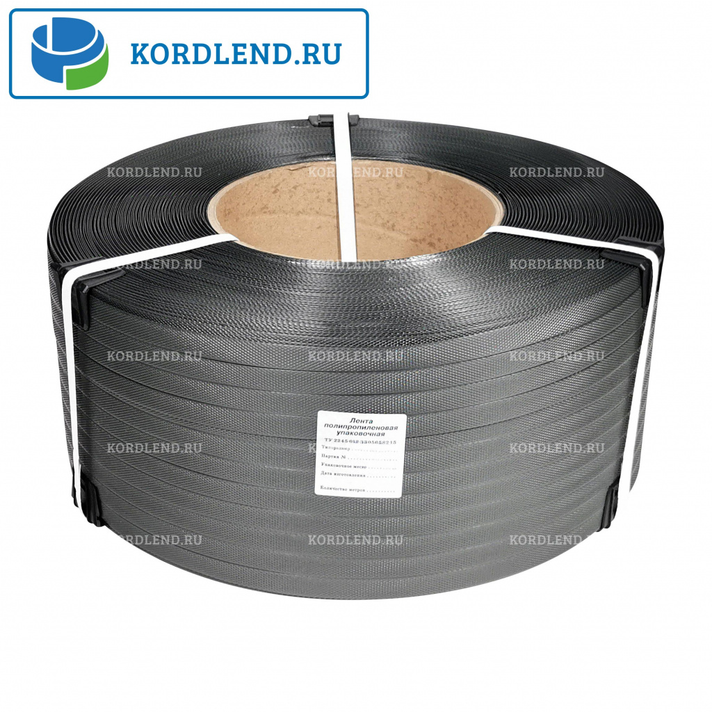 Лента ПП 15х1х1,2км (200кгс) серый, М/ПА