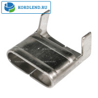 Скрепа нержавеющая 20х20х1,5 для монтажной ленты 19-20мм (100шт.) HC-20L