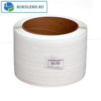 Лента ПП 15х0,8х0,5км (220кгс) белый, М/ПА