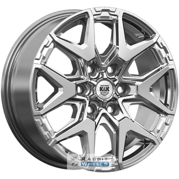 K&K Гангут 7.5x18 6*139.7 ET60 DIA95.1 Дарк платинум Литой
