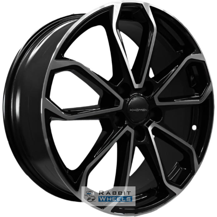 Khomen KHW 1816 7x18 5*108 ET47 DIA60.1 Black-FP Литой