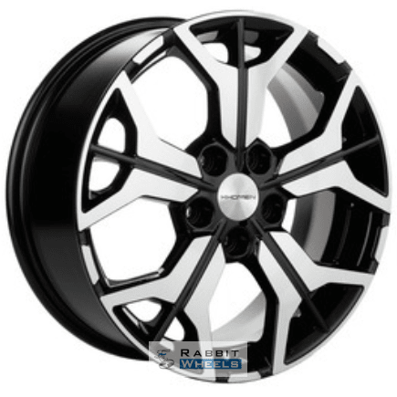 Khomen KHW 1715 7x17 5*110 ET46 DIA63.3 Black-FP Литой
