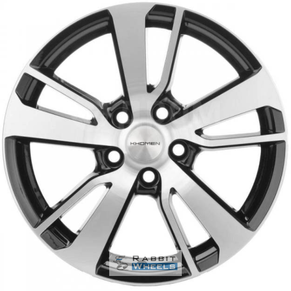 Khomen KHW 1704 7x17 5*114.3 ET48.5 DIA67.1 Black-FP Литой