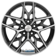 Khomen KHW 1709 7x17 5*110 ET45 DIA67.1 Black-FP Литой