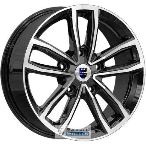 K&K Каланг 6.5x17 5*108 ET33 DIA60.1 Алмаз черный Литой