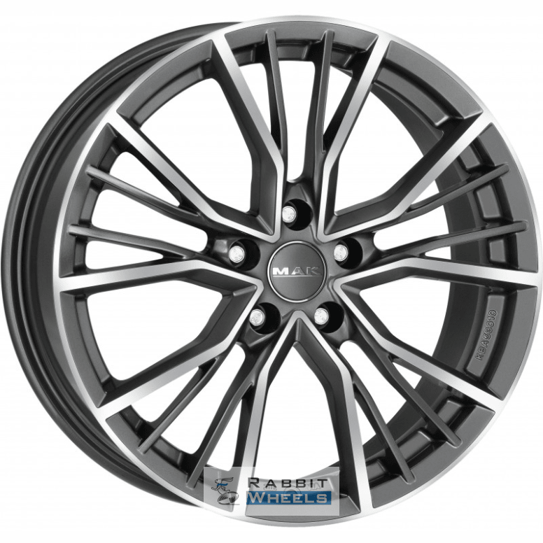 MAK Union 9.5x21 5*112 ET25 DIA66.6 Gunmetal Mirror Face Литой