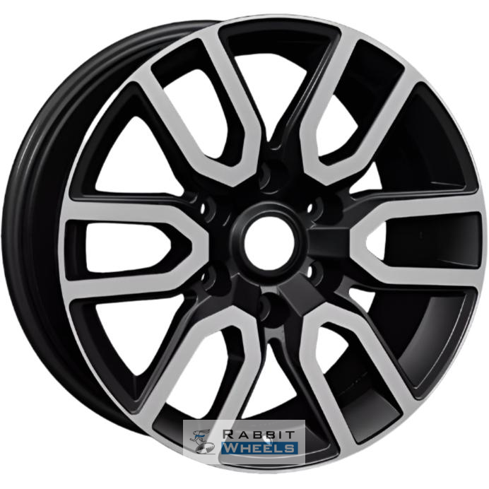 Khomen KHW 1723 8x17 6*139.7 ET36 DIA100.1 Black-FP Литой