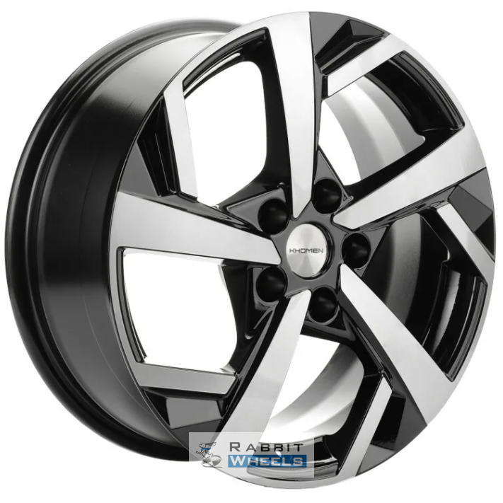 Khomen KHW 1712 7x17 5*108 ET43 DIA65.1 Black-FP Литой