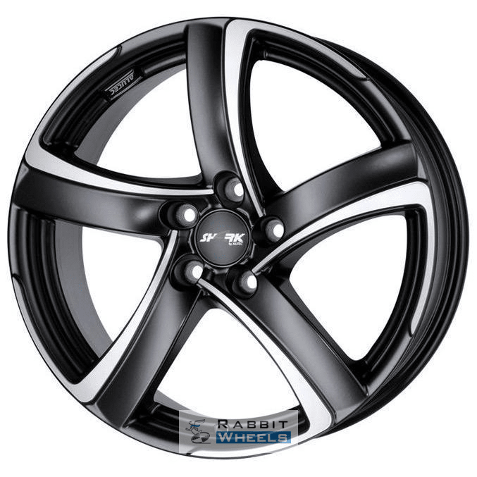 Alutec Shark 7.5x17 5*100 ET35 DIA63.3 Racing black front polished Литой