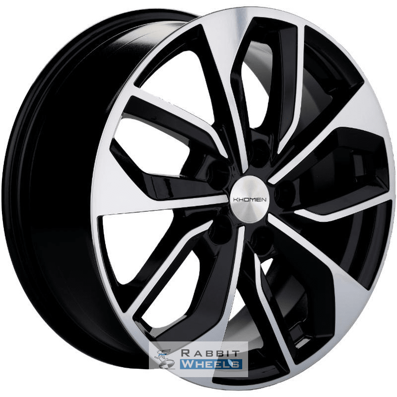 Khomen KHW 1703 7x17 5*114.3 ET45 DIA67.1 Black-FP Литой