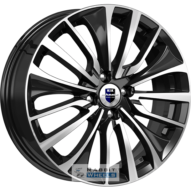 K&K Flanker 6.5x17 4*100 ET41 DIA60.1 Алмаз черный Литой
