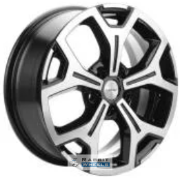 Khomen KHW 1710 7x17 5*114.3 ET37 DIA66.6 Black-FP Литой