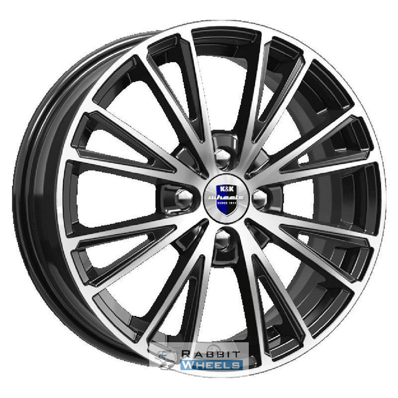 K&K Меандр 6x16 4*100 ET37 DIA60.1 Алмаз черный SK Литой