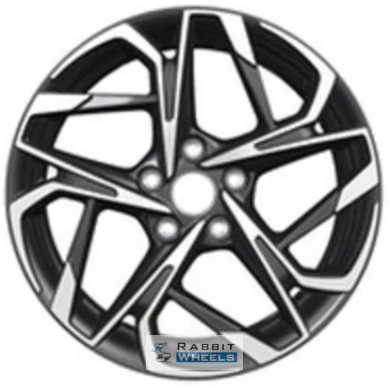 Khomen KNW 1716 7x17 5*108 ET50 DIA63.3 Black-FP Литой