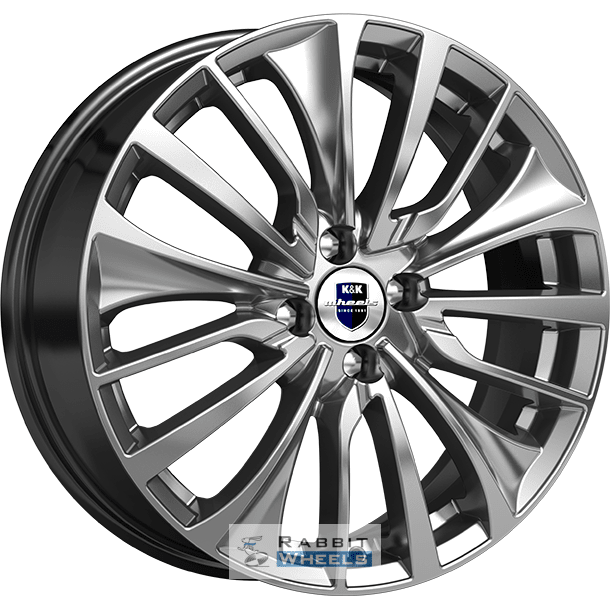 K&K Flanker 6.5x17 4*100 ET45 DIA67.1 Дарк платинум Литой