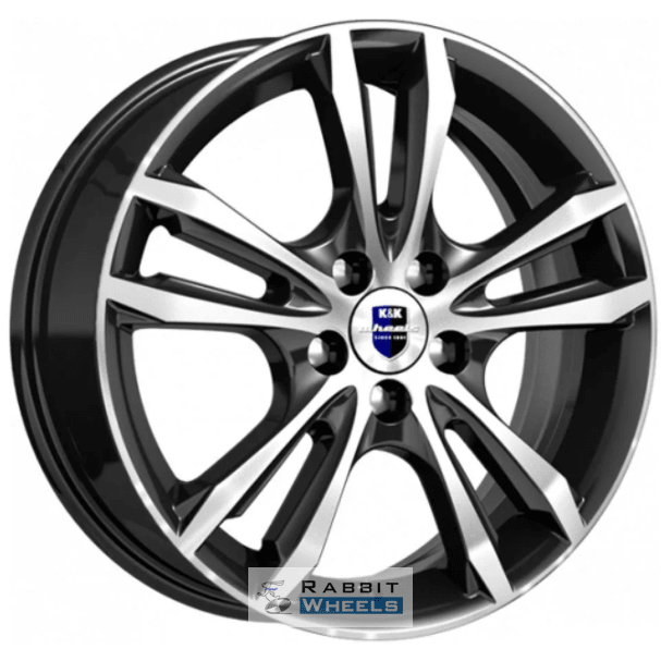 K&K Samara 6x16 5*112 ET40 DIA66.6 Алмаз черный Литой