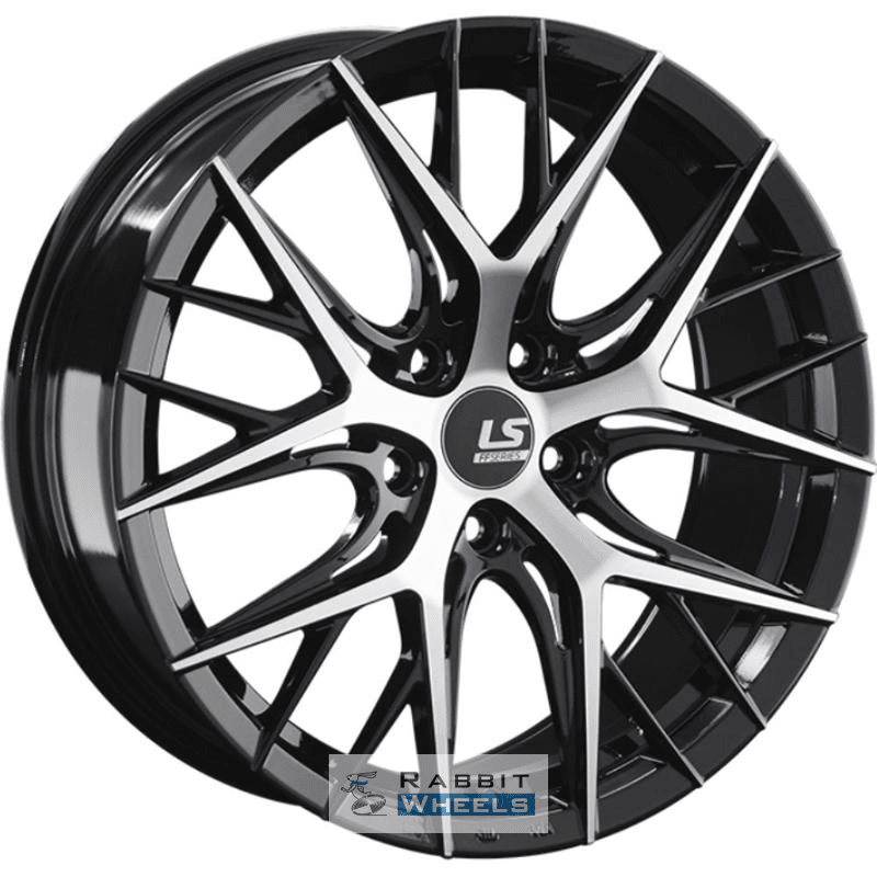 LS FlowForming RC57 8x18 5*112 ET43 DIA66.6 BKF Литой