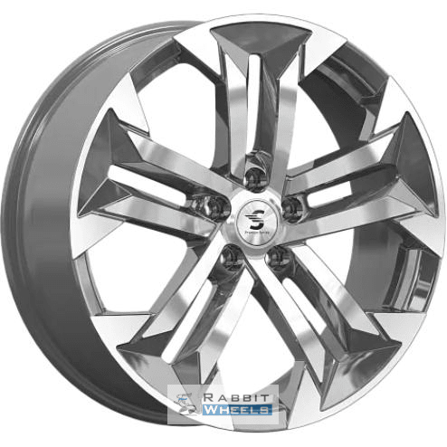 K&K КР015 7.5x19 5*108 ET46 DIA63.3 Diamond gloss graphite Литой