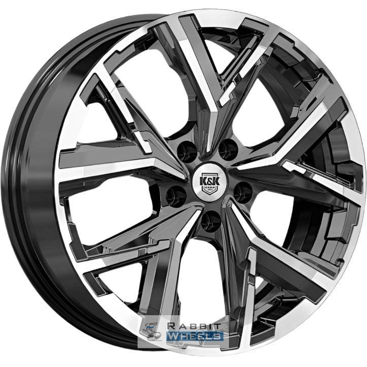 K&K Айона 6.5x18 5*112 ET33 DIA57.1 Алмаз черный Литой