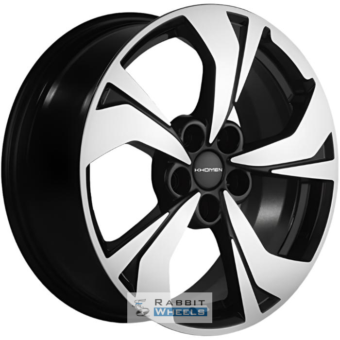 Khomen KHW 1724 7x17 5*114.3 ET48 DIA67.1 Black-FP Литой