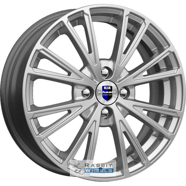 K&K Меандр 6x16 4*100 ET41 DIA60.1 Сильвер Литой