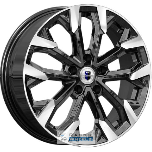 K&K Морейн 6.5x17 5*100 ET38 DIA57.1 Алмаз черный Литой