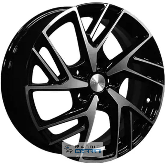 Khomen KHW 1722 6.5x17 5*108 ET33 DIA60.1 Black-FP Литой