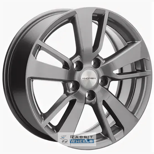 Khomen KHW 1704 7x17 5*114.3 ET43.5 DIA67.1 Gray-FP Литой