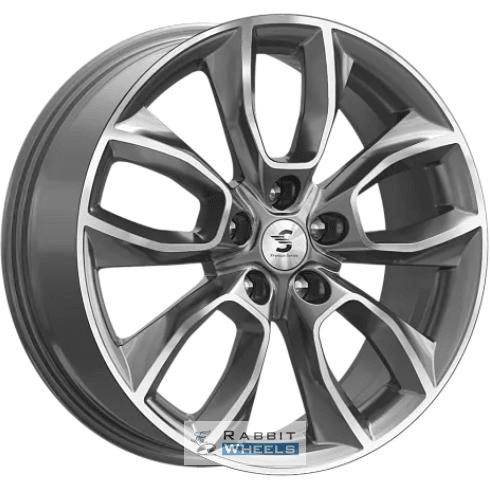 K&K КР001 7x18 5*112 ET45 DIA57.1 Diamond gloss graphite Литой