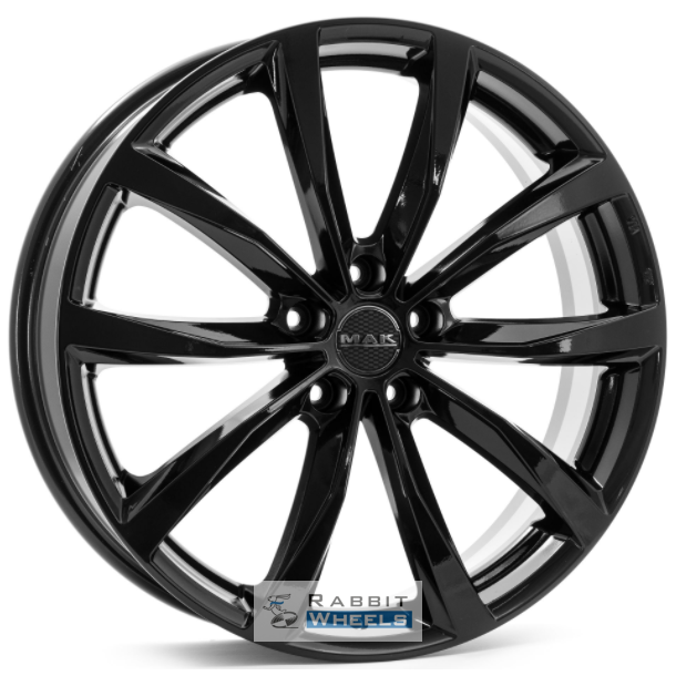 MAK Wolf 6.5x16 5*108 ET45 DIA72.3 Gloss Black Литой