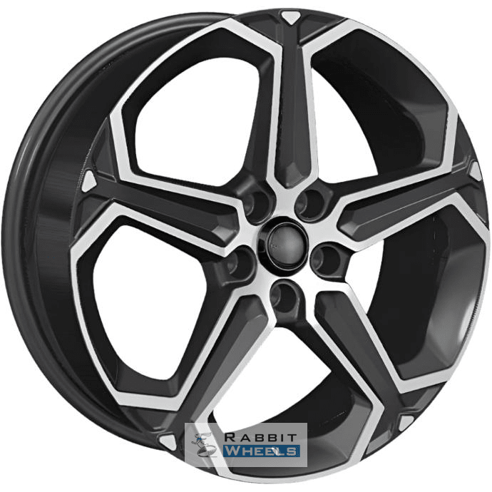 Khomen KHW 1909 7.5x19 5*112 ET32 DIA66.6 Black-FP Литой