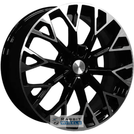 Khomen KHW 1718 7x17 5*108 ET49 DIA59.5 Black-FP Литой