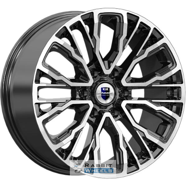K&K Кортес 8.5x19 6*139.7 ET42 DIA75.1 Алмаз черный Литой