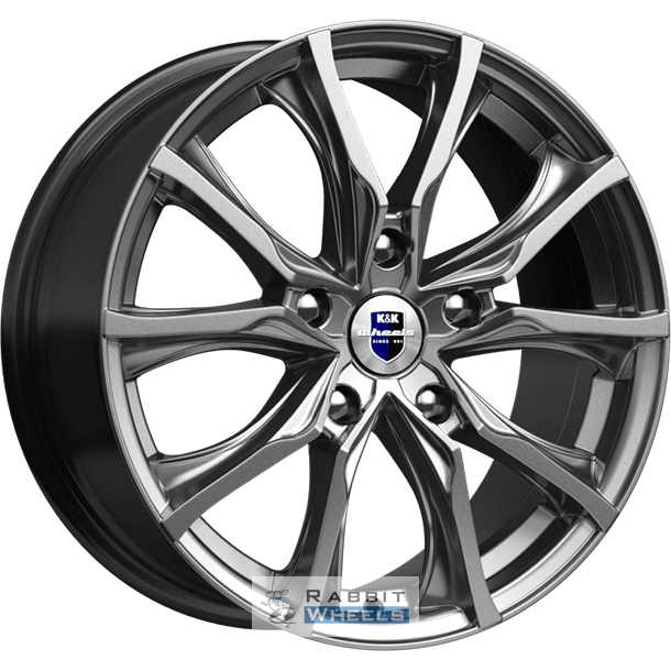 K&K Твист 7.5x17 5*110 ET39 DIA65.1 Дарк платинум Литой