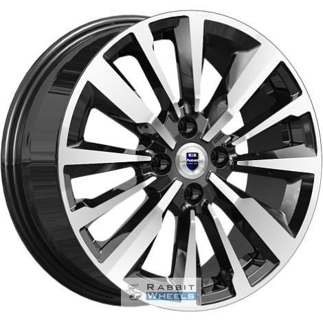 K&K Эрман 6.5x16 4*100 ET45 DIA67.1 Алмаз черный Литой
