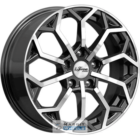 iFree Спейс-Нидл 6.5x16 5*100 ET38 DIA67.1 Блэк Джек Литой