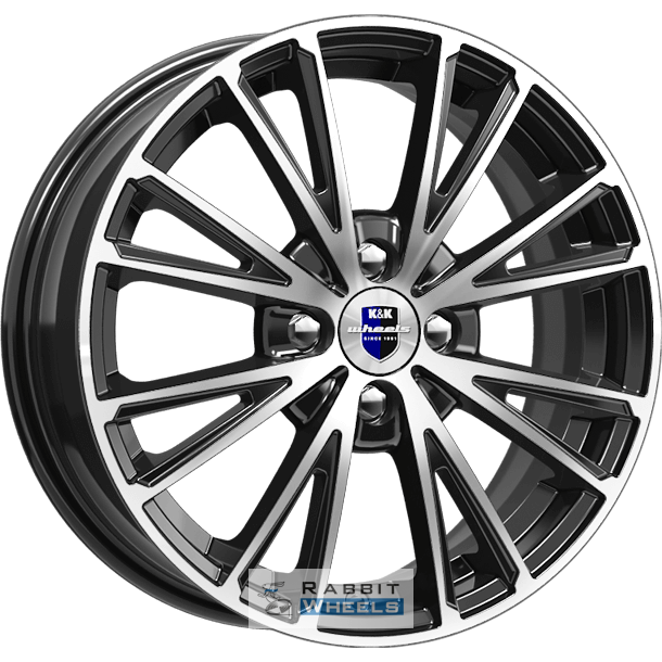 K&K Меандр 6x16 4*100 ET41 DIA60.1 Алмаз черный Литой